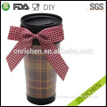 Promotional plastic insulated travel mug with photo ( paper ) insert, Various colors available